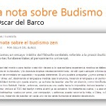 El filósofo cordobés Oscar del Barco habla de Budismo Zen